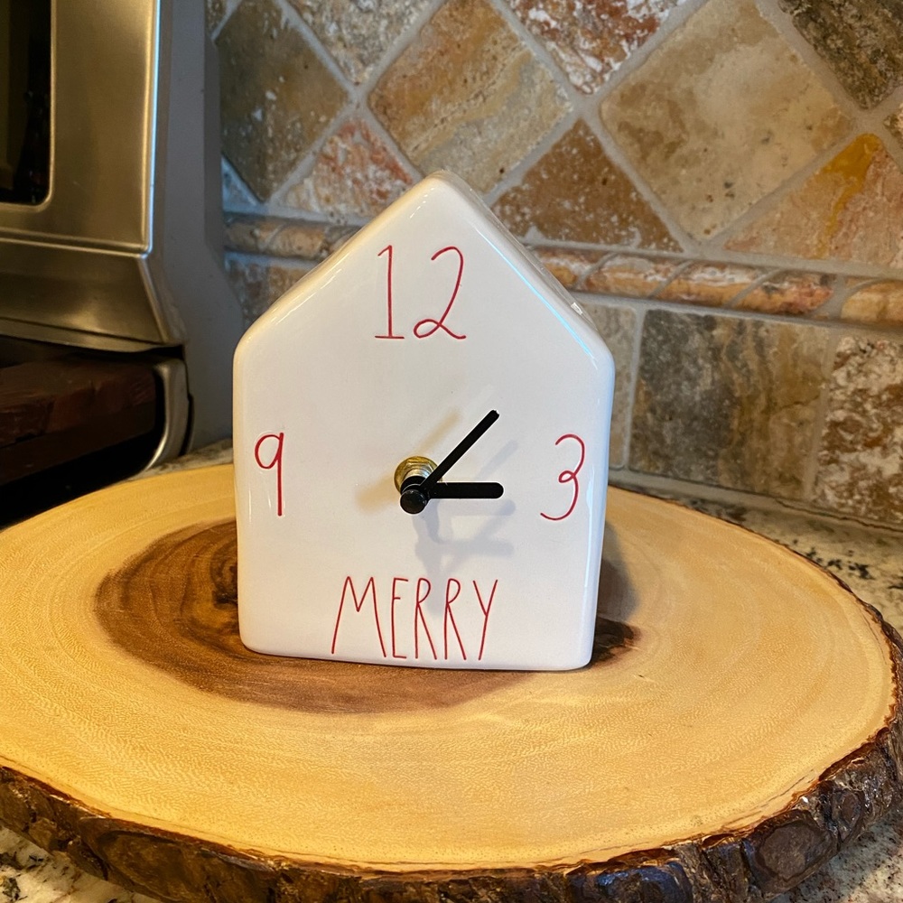 Rae Dunn Christmas Clock